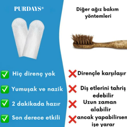 Purdays® Diş Temizleme Mendili